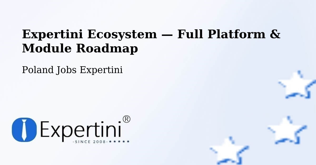 Expertini Ecosystem — Full Platform & Module Roadmap – Choceń